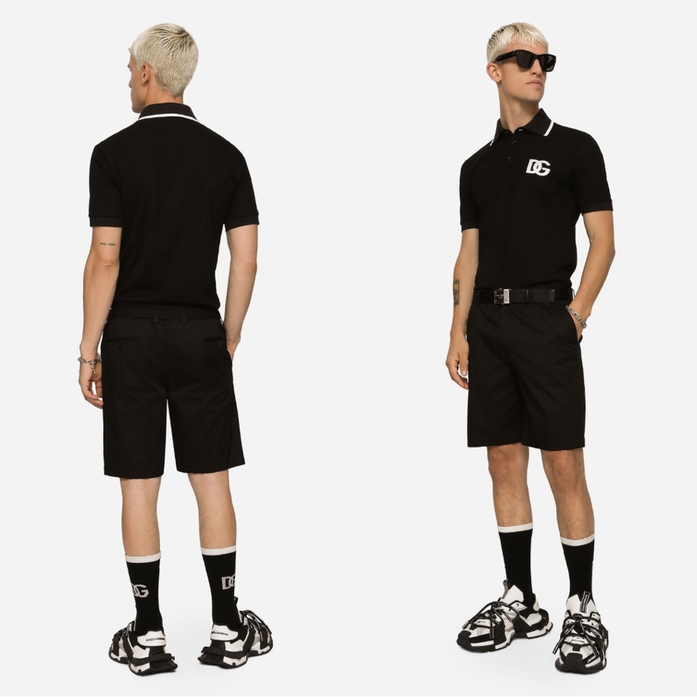 Dolce & Gabbana Cotton Embroidered DG Logo Shirt